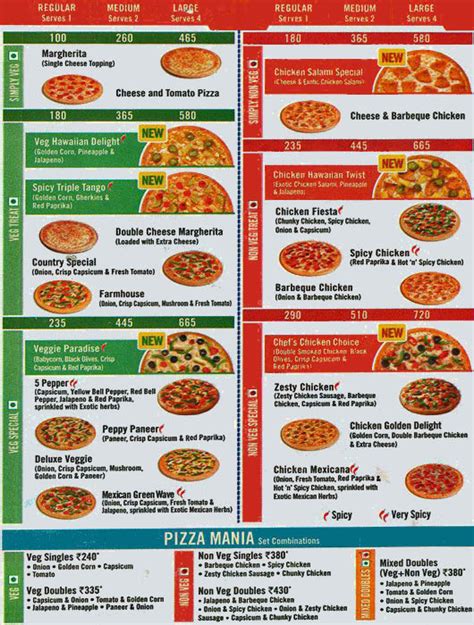 View menu, find locations, track orders. . Dominos pizza menu